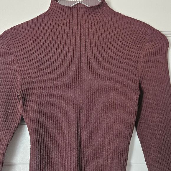 Babaton Sculpt‎ Knit Ambrosia Sweater Top in Coffee Bean from Aritzia Size S - Picture 6 of 10